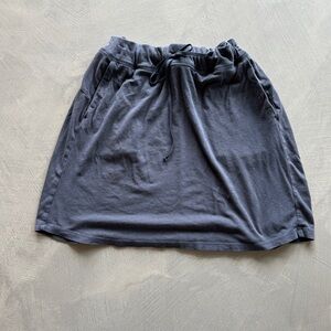 Kuhl Gray Cotton Blend Draw String Waist Athletic Hiking Skirt